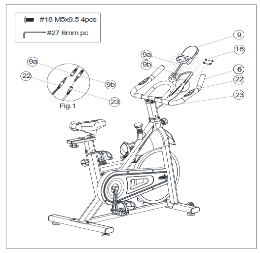 SUNNY SF-B122055 Essential Connected Magnetic Cycle Bike - 8