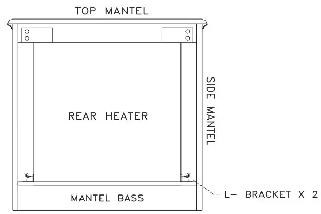 PFS 329 Solid Fuel Burning Fireplace Instruction Manual - Place top on to mantel