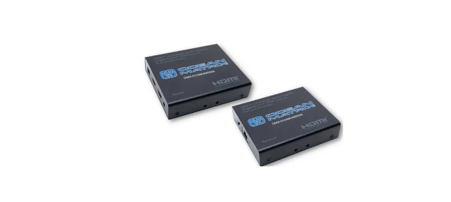 Ocean Matrix Omx-01hmhm0006 Hdmi 1x2 Extender Splitter Set With Hdmi Loop Out User Manual