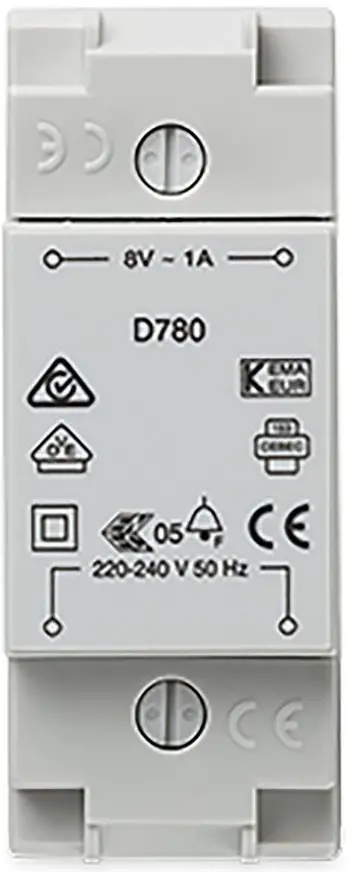 Honeywell Classic Series D780 Transformer 8V  1A