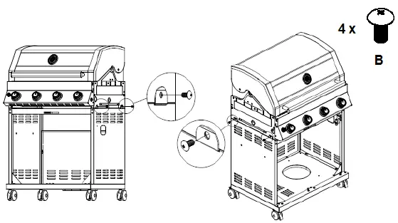 MOUNTAIN E-310 Liquid Propane Gas Grill fig 12