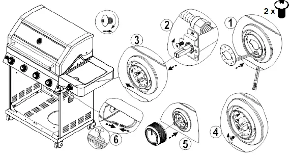 MOUNTAIN E-310 Liquid Propane Gas Grill fig 15