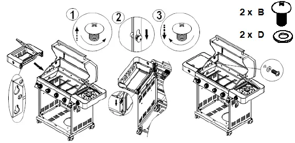 MOUNTAIN E-310 Liquid Propane Gas Grill fig 17