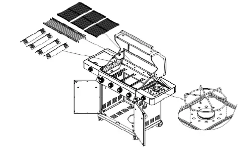MOUNTAIN E-310 Liquid Propane Gas Grill fig 23