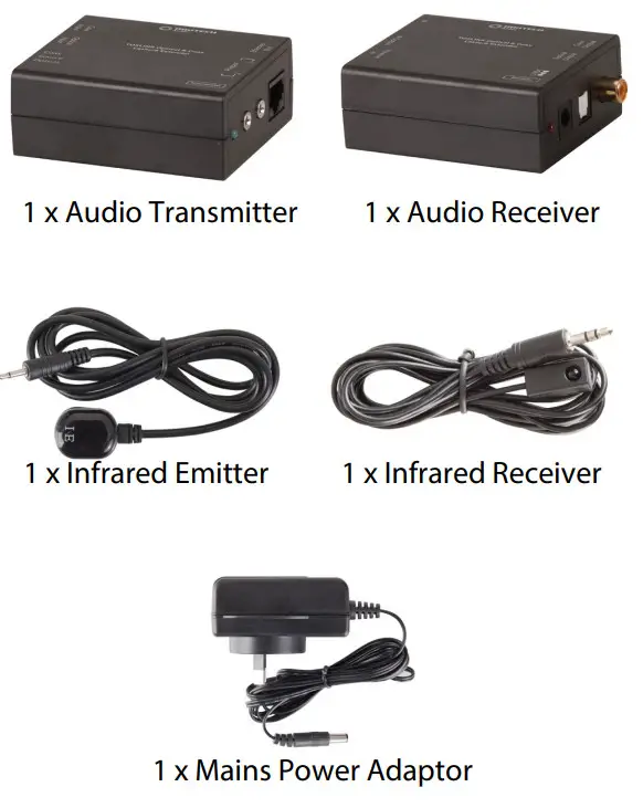 DIGITECH Audio AC-1733 TOSLINK - Box Contents