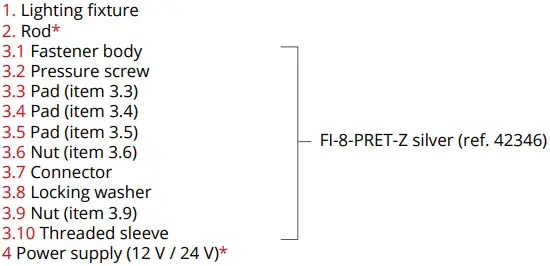 FI-8-PRET-Z Fastener – mounting instructions