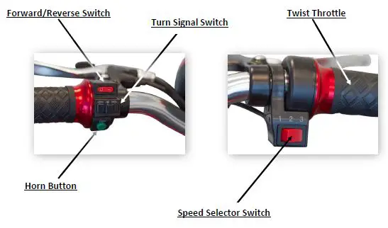 E-WHEELS EW-19 Sporty Electric 3 Wheel Mobility Scooter-4