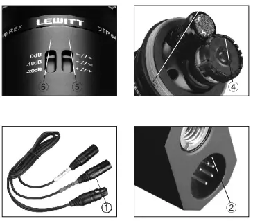 LEWITT Boom DTP 640 REX Dual Bass Drum Microphone 1