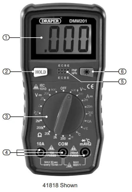 DRAPER 41817 200 Series Multimeter-fig1