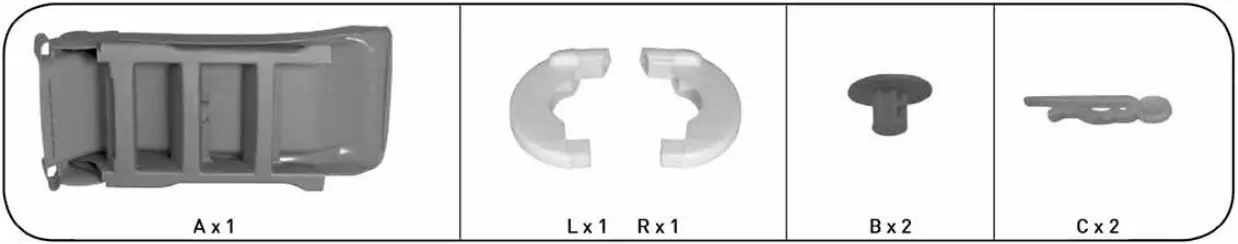 KETER 17609650 Children's Slide Boggie Slide - ASSEMBLY PARTS