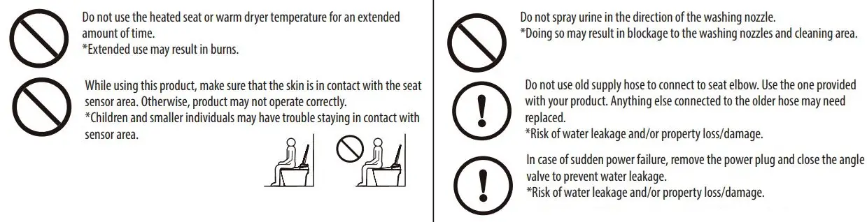 MOEN EB2000 Premium E Bidet Hands-Free Installation Guide - Attention