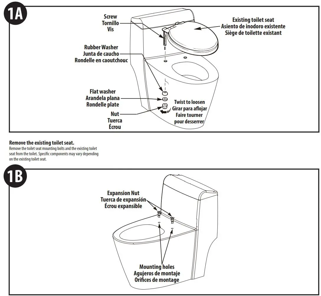 MOEN EB2000 Premium E Bidet Hands-Free Installation Guide - Install the electronic eBidet seat