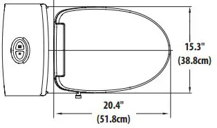 MOEN EB2000 Premium E Bidet Hands-Free Installation Guide - Sizing Requirements