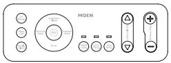 MOEN EB2000 Premium E Bidet Hands-Free Installation Guide - The lights of dryer temp