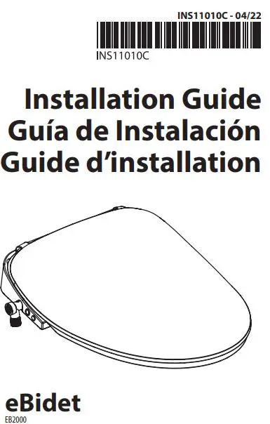 MOEN EB2000 Premium E Bidet Hands-Free Installation Guide