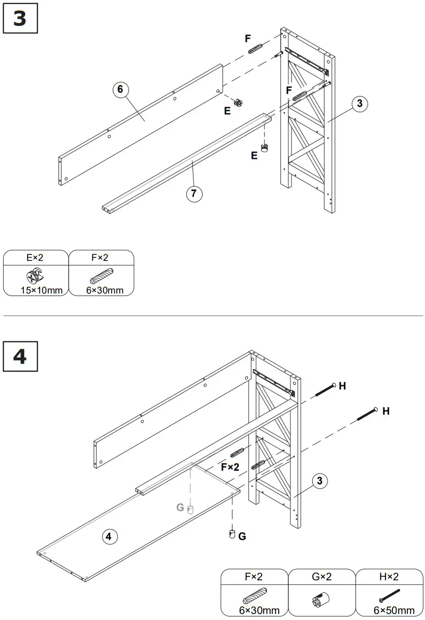 COSTWAY HW65707BKB Console Accent Table with Drawer and Shelves - Figure 3