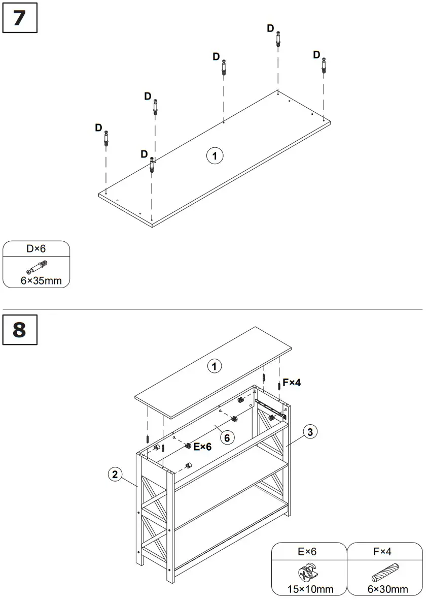 COSTWAY HW65707BKB Console Accent Table with Drawer and Shelves - Figure 5