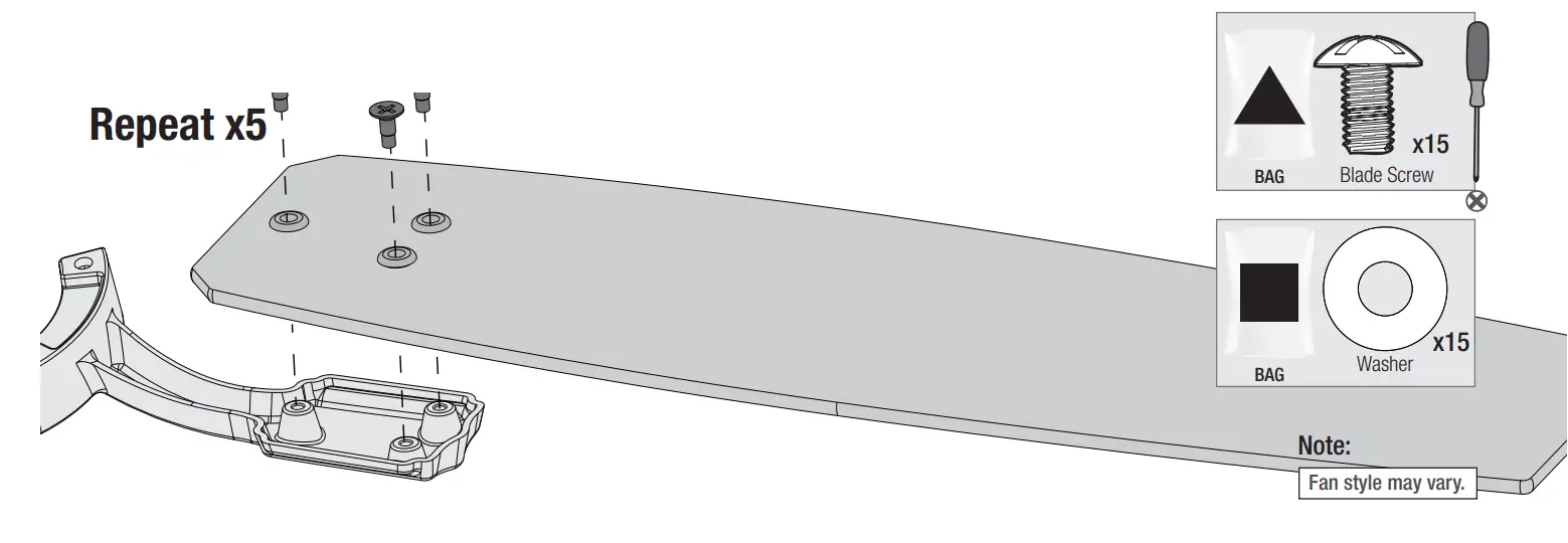 Installing the Blades: