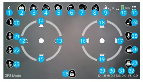 DRAGONTOUCH Dragon Touch DF01G GPS DRONE - view