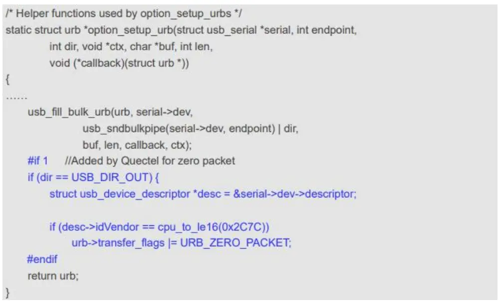 Add The Zero Packet Mechanism