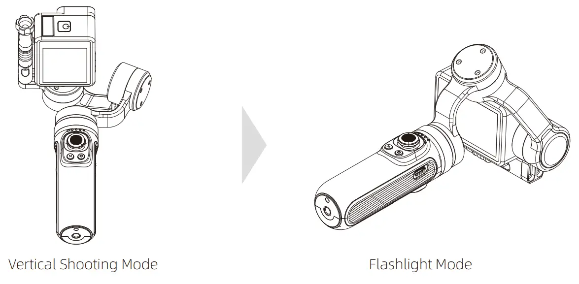 INKEE B094FF9PCQ Falcon Handheld 3-Axis Action Camera Gimbal Stabilizer - fig11