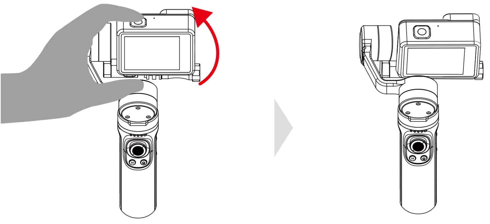 INKEE B094FF9PCQ Falcon Handheld 3-Axis Action Camera Gimbal Stabilizer - fig18