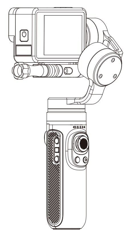 INKEE B094FF9PCQ Falcon Handheld 3-Axis Action Camera Gimbal Stabilizer