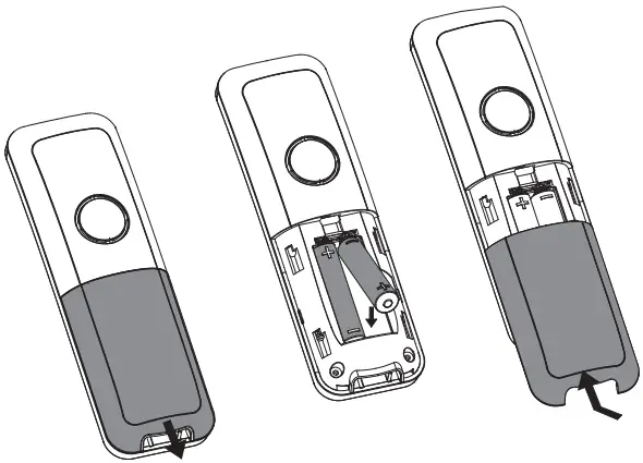 PHILIPS D270 275 Dect Phone - Insert batteries