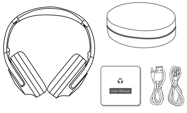 Tranya H10 Hybrid Active Noise Cancelling Headphone - figure 1