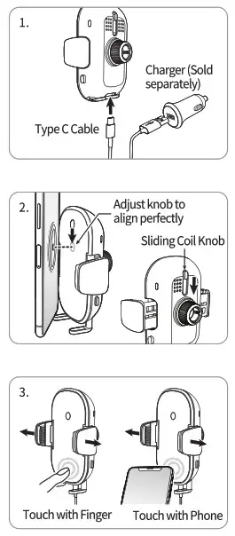 Aerpro AP20AQI Wireless Charging Smartphone Holder-7