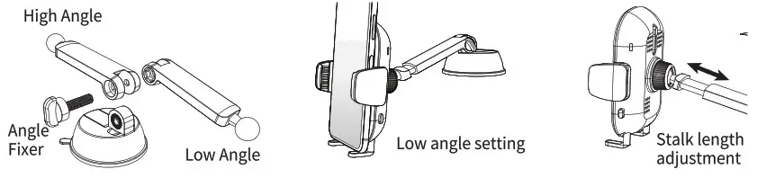 Aerpro AP20AQI Wireless Charging Smartphone Holder-High
