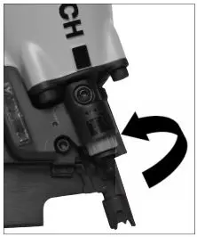 Bostitch Pneumatic Stick Nailer - TO ADJUST THE FASTENER DEPTH CONTROL