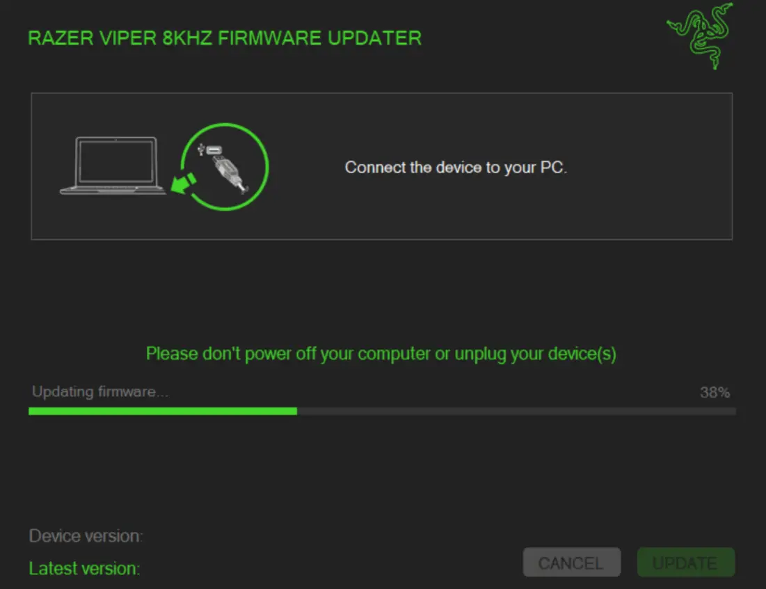 Razer Viper 8KHz Firmware Updater