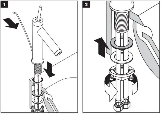 AXOR 10111000 Starck 185 Chrome Sink with Waste fig6
