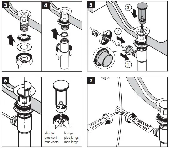 AXOR 10111000 Starck 185 Chrome Sink with Waste fig910
