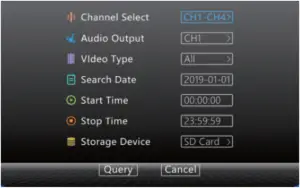 QV3500 - Playback Options