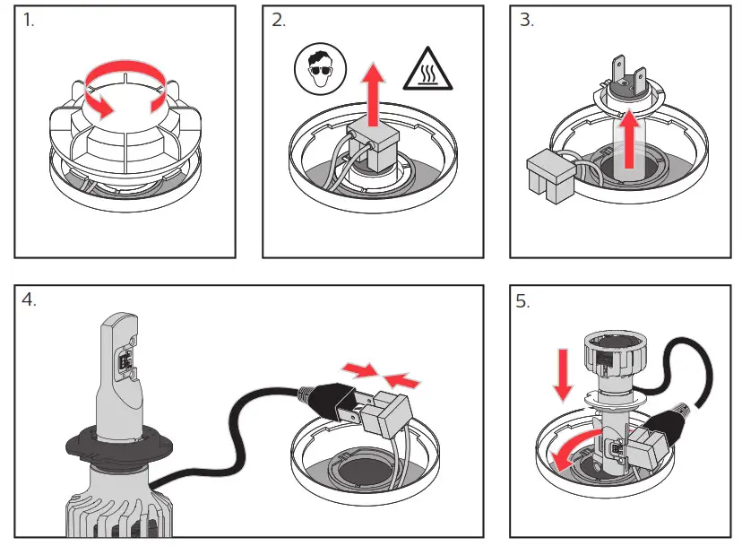 PHILIPS H7 LED LED Bulb- Feder 1