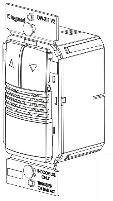Legrand DW 311 Wattstopper Dual Technology 0 10 Volt Wall Switch Occupancy Sensor.