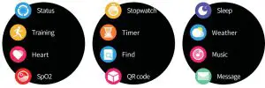 SMART WATCHES D07Pro Smart Watch - Menu