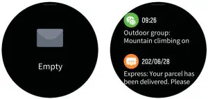 SMART WATCHES D07Pro Smart Watch - Message interface