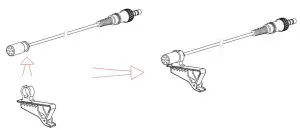 FIG 21 To attach the holder clip to the microphone