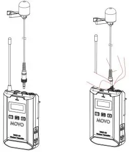 FIG 23 To attach the microphone
