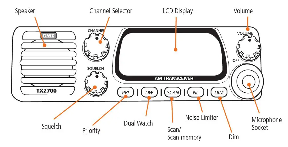 GME TX2700 27 MHz CB Radio-1