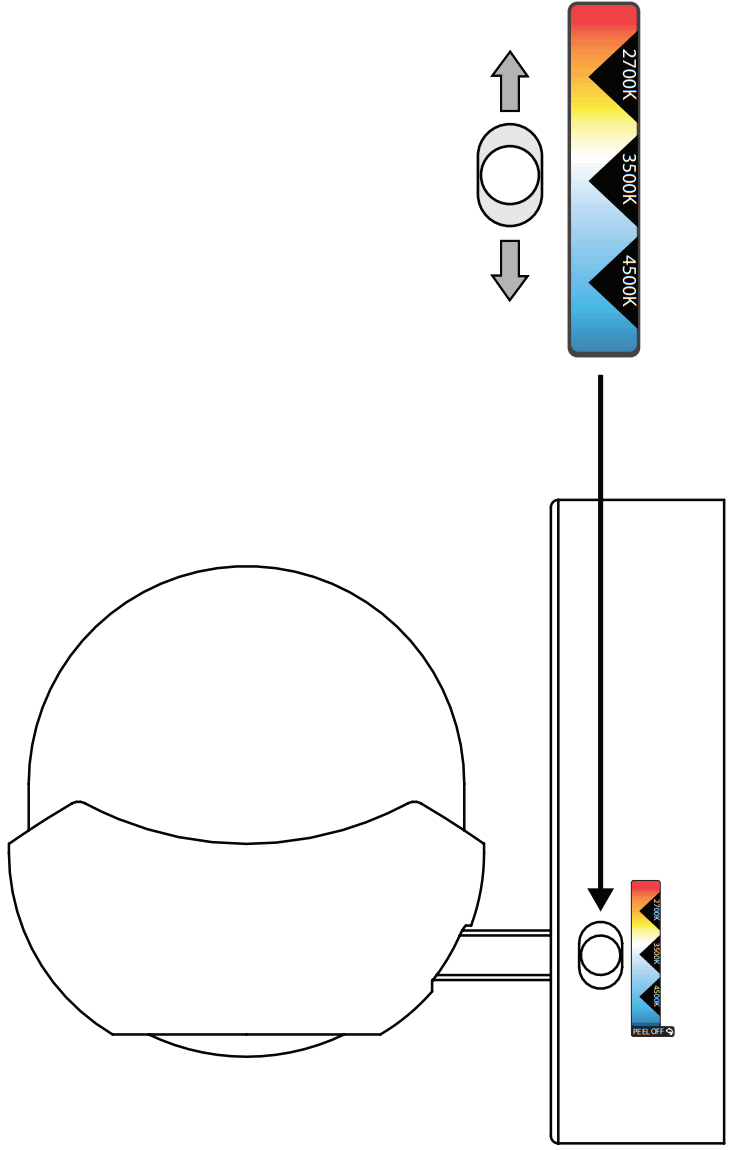 artika VAN4 ORC HD2CR Oracle LED Vanity Light - LIGHT COLORS ADJUSTMENT