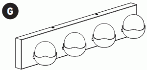 artika VAN4 ORC HD2CR Oracle LED Vanity Light - Light fixture