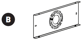 artika VAN4 ORC HD2CR Oracle LED Vanity Light - Mounting Bracket