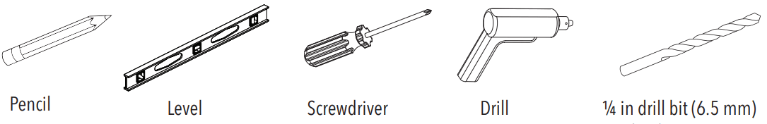 artika VAN4 ORC HD2CR Oracle LED Vanity Light - WHAT YOU WILL NEED