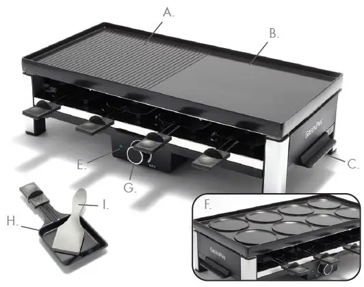 GREENPANv CC005115-001 Ultimate Gourmet Grill Fig1