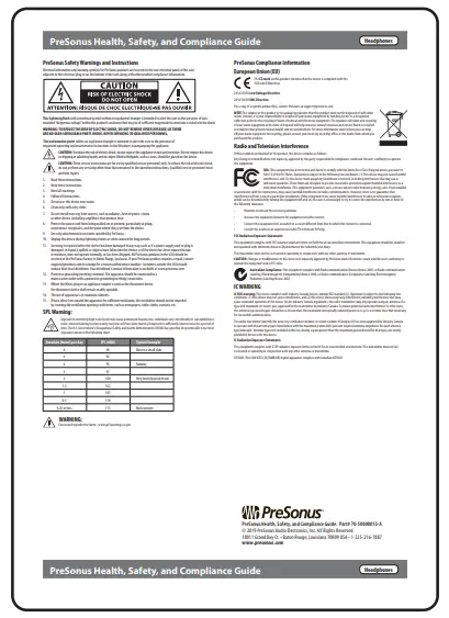 PreSonus Eris HD10BT Professional Headphone - fig 1