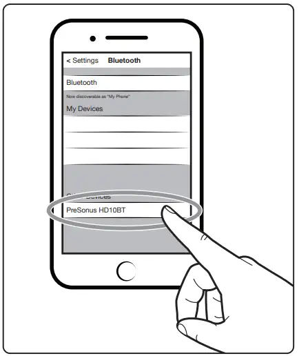 PreSonus Eris HD10BT Professional Headphone - pairing